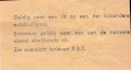 RET 1967 enkele reis bijzondere autobuslijn 95 cents achterzijde (46) -a