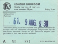 RET 1967 kinderkaartje rondrit Europoort 3,-- (ED566) -a