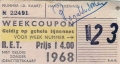 RET 1968 weekcoupon gehele lijnennet 4,00 )182 WB 233463' -a