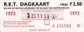 RET 1973 dagkaart gehele lijnennet 2,50 (21) -a