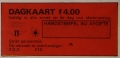 RET 1974 dagkaart alle zones handverkoop 4,00 -a