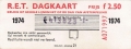 RET 1974 dagkaart gehele lijnennet 2,50 (21) -a