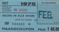 RET 1975 maandcoupon alle zones 40,00 -a