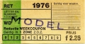 RET 1976 reductie weekcoupon 1-zone 2,25 (40) -a