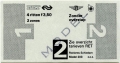 RET 1977 4 rittenkaart 2 zones zonder overstap 3,50 (203) -a
