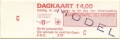 RET 1977 dagkaart alle zones 4,00 wagenverkoop (210) -a