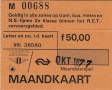 RET 1977 maandkaart oktober alle zones 50,00 RET-RTM (227) -a