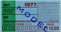 RET 1977 reductie maandcoupon 2 zones 14,00 (44a) -a