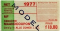 RET 1977 reductie maandcoupon alle zones 18,00 (45a) -a