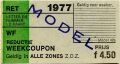 RET 1977 reductie weekcoupon alle zones 4,50 (42a) -a