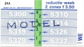 RET 1977 weekkaart 2 zones reductie 3,50 -a