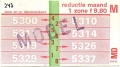 RET 1978 maandkaart 1 zone reductie 9,80 -a