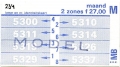 RET 1978 maandkaart 2 zones 27,00 -a