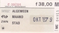 RET 1979 maandcoupon algemeen stad 38,00 (30) -a