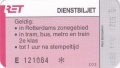 RET 1990 dienstbiljet -a