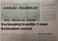 Aanleg Trambaan Schiedam Noord