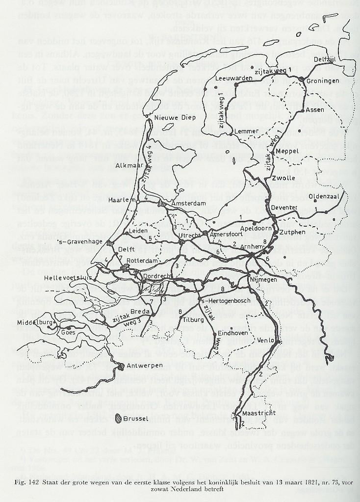 Het Rijkswegennet, 1813