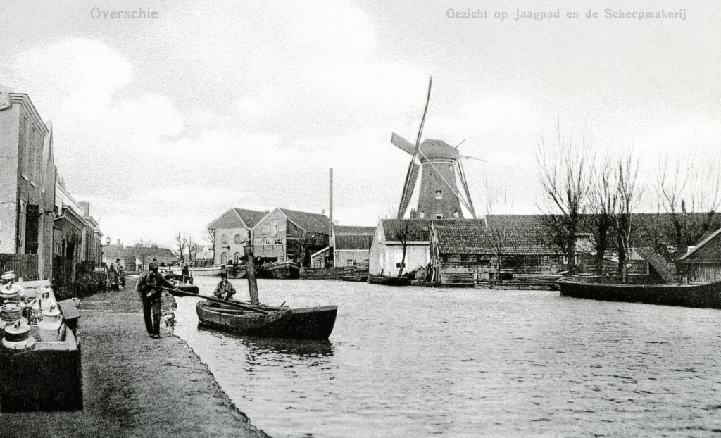 De Rotterdamse Schie in Overschie