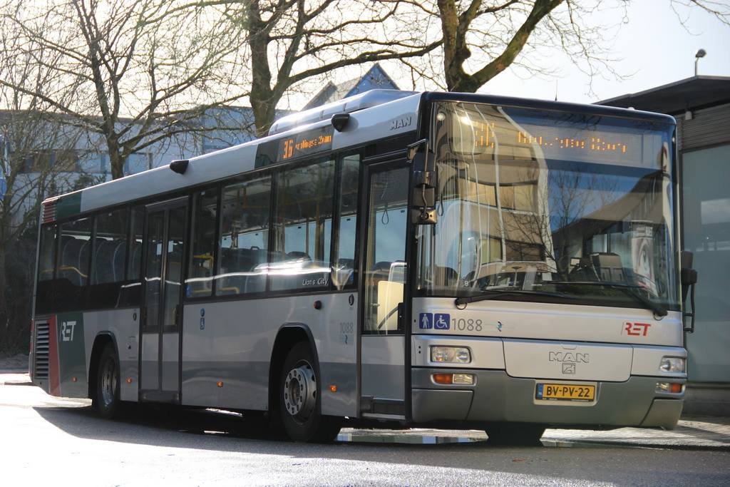 Bus 1088, MAN Lion's City, Station Alexander, lijn 36, 