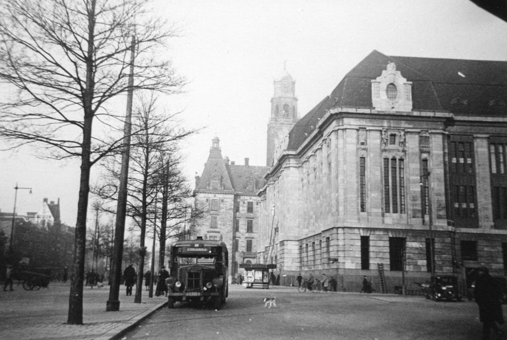 Bus 3, Krupp-Allan, kenteken H-65191, lijn D, Coolsinge,l 1930