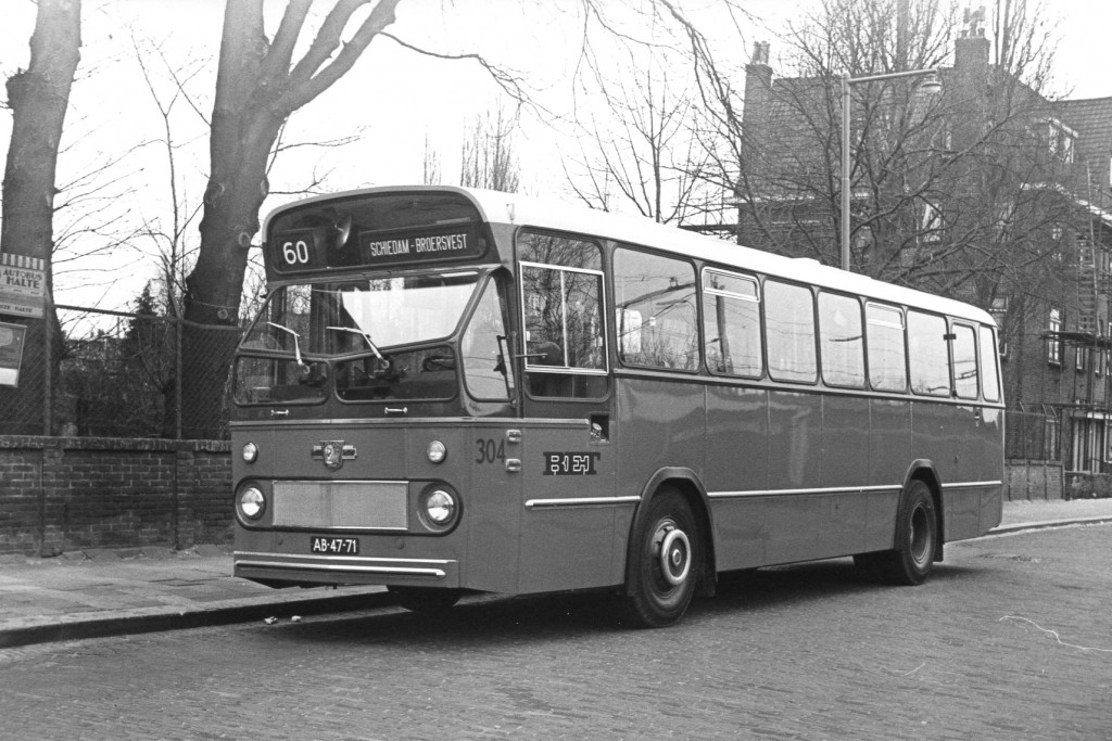 Bus 304, Leyland-Leopard, lijn 60, Ceintuurbaan, 1967