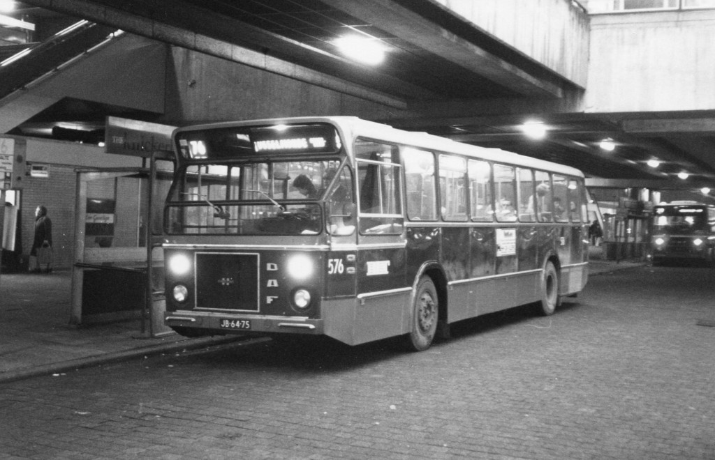 Bus 576, DAF-CSA-1, lijn 76, Zuidplein, 1974