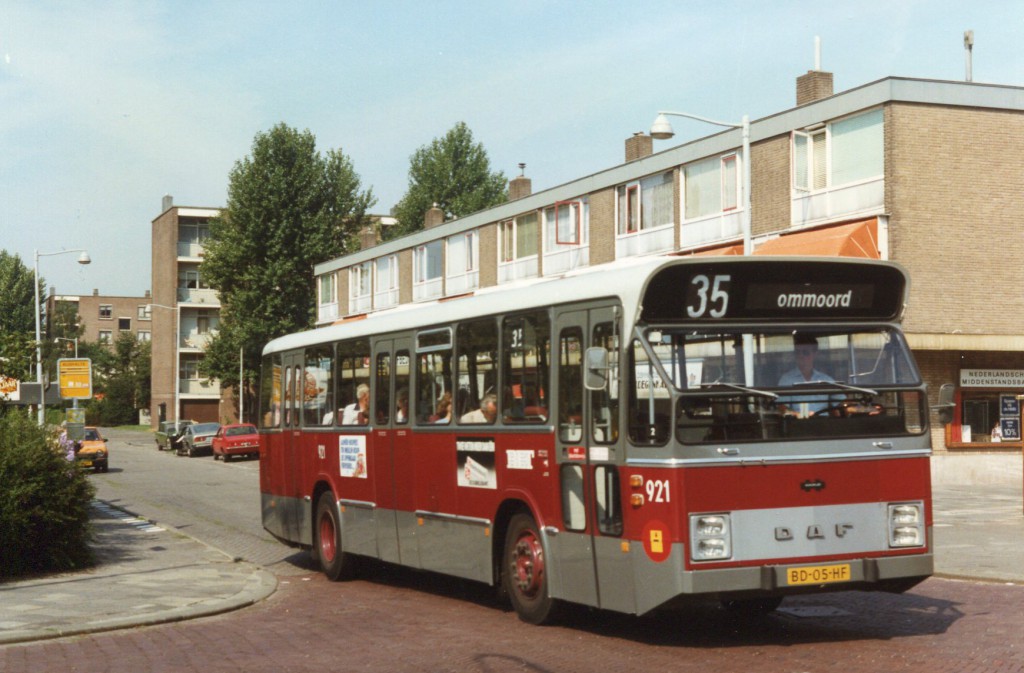 Bus 921, DAF-Den Oudsten, lijn 35, Argonautenweg, 1982