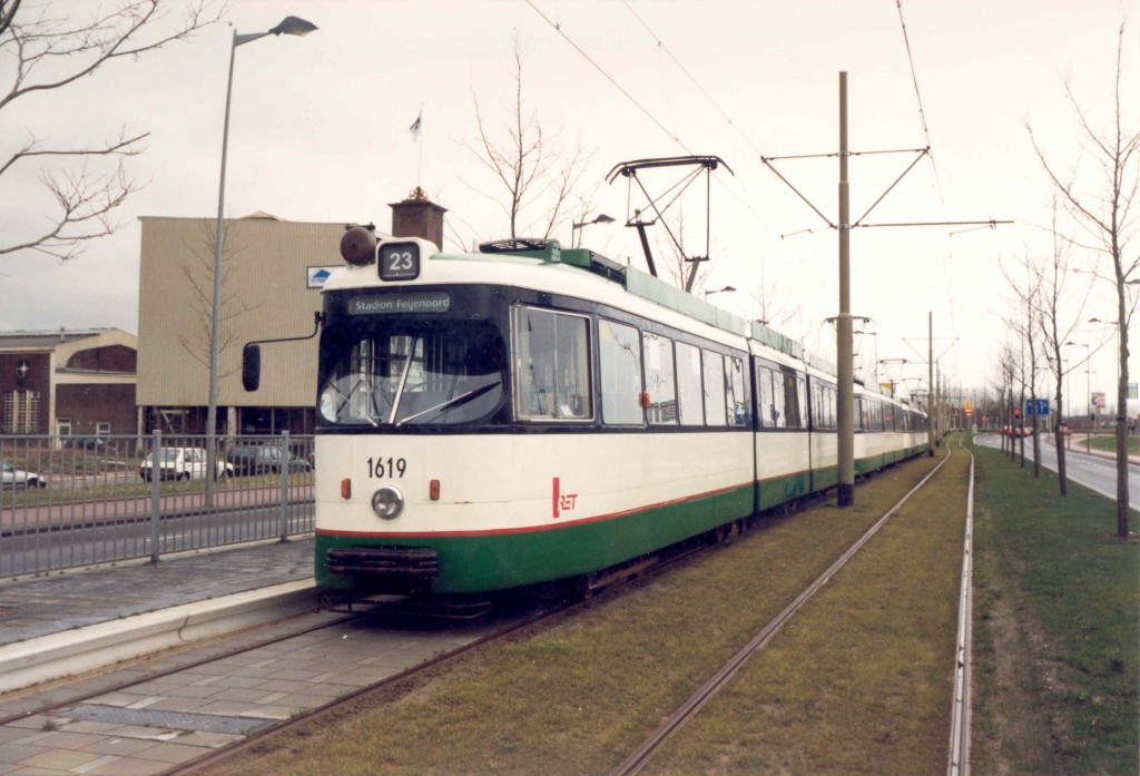 Motorrijtuig 1619, lijn 23, Stadionweg, 30-1-2000