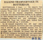 19340905 Dalend tramvervoer Rotterdam