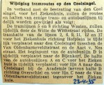 19350423 Wijziging tramroutes Coolsingel