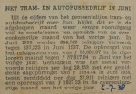 19380706 resultaten RET juni, verzameling Hans Kaper