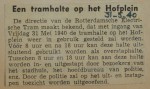 19400531 tramhalte Hofplein weer in bedrijf, verzameling Hans Kaper
