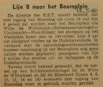 19400713 lijn 8 naar het Beursplein, verzameling Hans Kaper