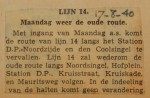 19400817 lijn 14 weer op oude route, verzameling Hans Kaper