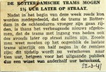 19410322 Rotterdamse trams 1,5 uur later op straat