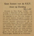 19420129-geen-bussen-meer-op-zondag, verzameling Hans Kaper