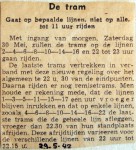 19420529 Trams eerder naar de remise