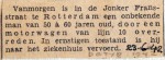 19420623 Man door tram overreden Jonker Fransstraat