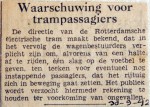 19420930 Waarschuwing voor trampassagiers