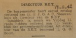 19421118-nieuwe-directeur-RET, verzameling Hans Kaper
