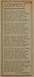 19430227 loopen gedicht Speenhoff, verzameling Hans Kaper