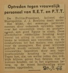 19430720-optreden-tegen-vrouwelijk-personeel, verzameling Hans Kaper