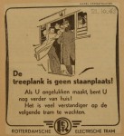 19431021-Advertentie-De-treeplank-is-geen-staanplaats, verzameling Hans Kaper