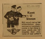 19431025-Advertentie-Komt-U-binnen, verzameling Hans Kaper