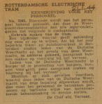 19440121-Dienstorder-356, verzameling Hans Kaper