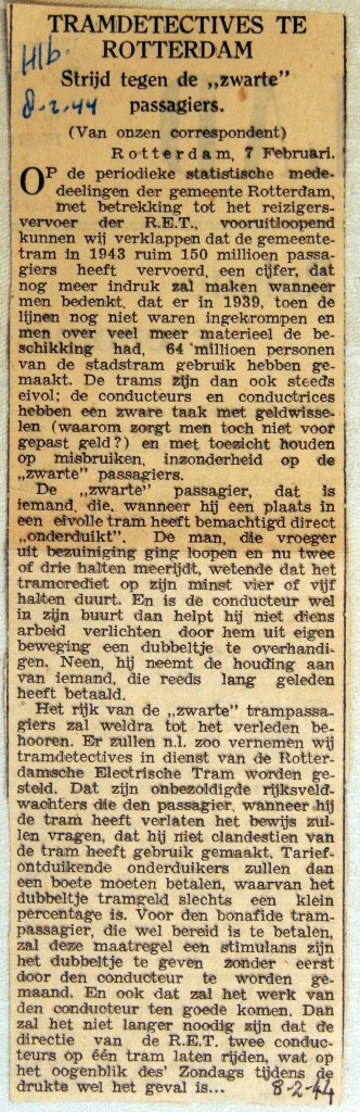 19440208 Tramdetectives te Rotterdam