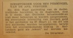 19440331-Dienstorder-2519, verzameling Hans Kaper