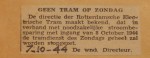19441007-Geen-tram-op-zondag, Verzameling Hans Kaper