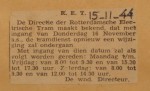 19441115-Beperking-dienst-tot-spitsuren, Verzameling Hans Kaper