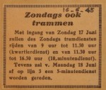 19450616-Weer-tram-op-zondag, Verzameling Hans Kaper